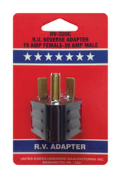 US Hardware 15 amps RV Reverse Electrical Adapter 1 pk