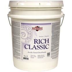 Richard's Paint Rich Classic Semi-Gloss White Base Interior/Exterior Paint Exterior and Interior 5 g