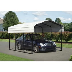 Arrow 10 ft. x 15 ft. Steel Horizontal Peak Carport without Floor Kit