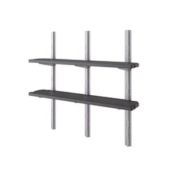 Honey Can Do 26 x 16 Matte Black & Rust Wood 3 Tier Z Frame Shoe Rack