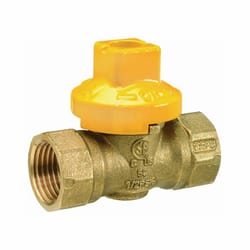 B&K ProLine 1 in. Brass FIP Ball Valve Flat Head For Gas