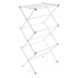 Polder 42 in. H X 14.5 in. W X 21 in. D Steel Accordian Collapsible Clothes Drying Rack