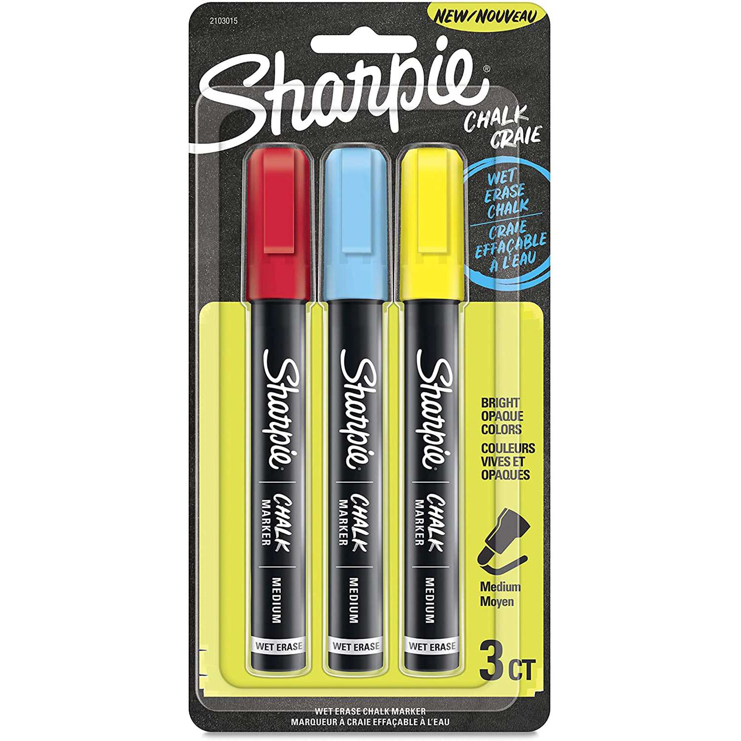 Sharpie Assorted Medium Tip Chalk Marker 3 pk Ace Hardware