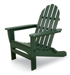 Ivy Terrace Classics Green HDPE Frame Adirondack Foldable Chair