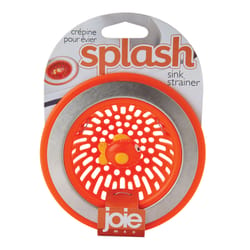 Joie Splash Orange Plastic/Stainless Steel Sink Strainer