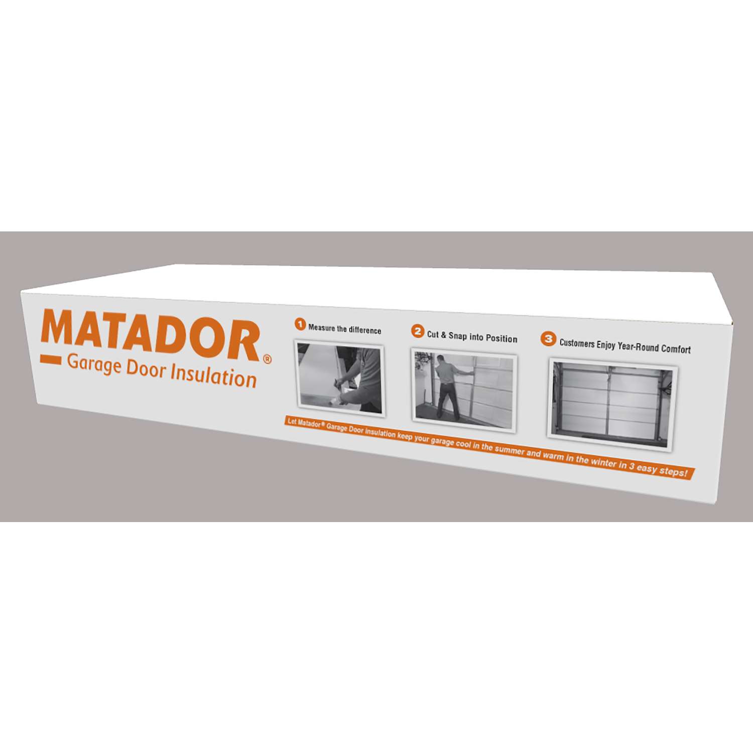 Matador 21 in. W X 55 in. L 4.8 Garage Door Insulation Kit Batt 49 sq
