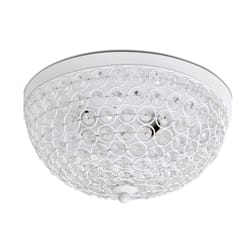 Lalia Home 6.5 in. H X 13 in. W X 13 in. L White Ceiling Light