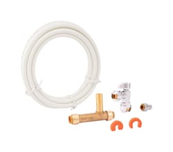 SharkBite 1/2 in. Push Fit X 1/2 in. D Push to Fit 10 ft. Brass Ice Maker Supply Line Kit