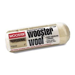 Wooster Wool Lambskin 18 in. W X 3/4 in. Regular Paint Roller Cover 1 pk