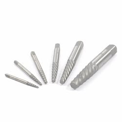 Forney Metal Helical Flute Screw Extractor Set 6 pc