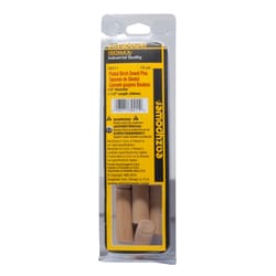 Eazypower Isomax Fluted Wood Dowel Pin 1/2 in. D X 1-1/2 in. L 18 pk