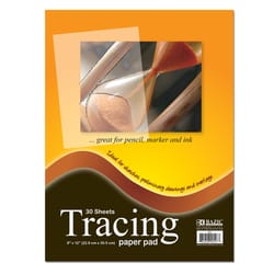 Bazic Products 9 in. W X 12 in. L Tracing Paper Pad 30 sheet