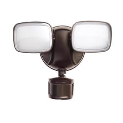 Feit LED Motion-Sensing Hardwired LED Bronze Security Floodlight