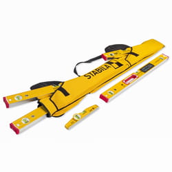 STABILA 48 in. W X 2.5 in. H Nylon 48 inch Level Carrying Case 5 pocket Yellow 1 pc