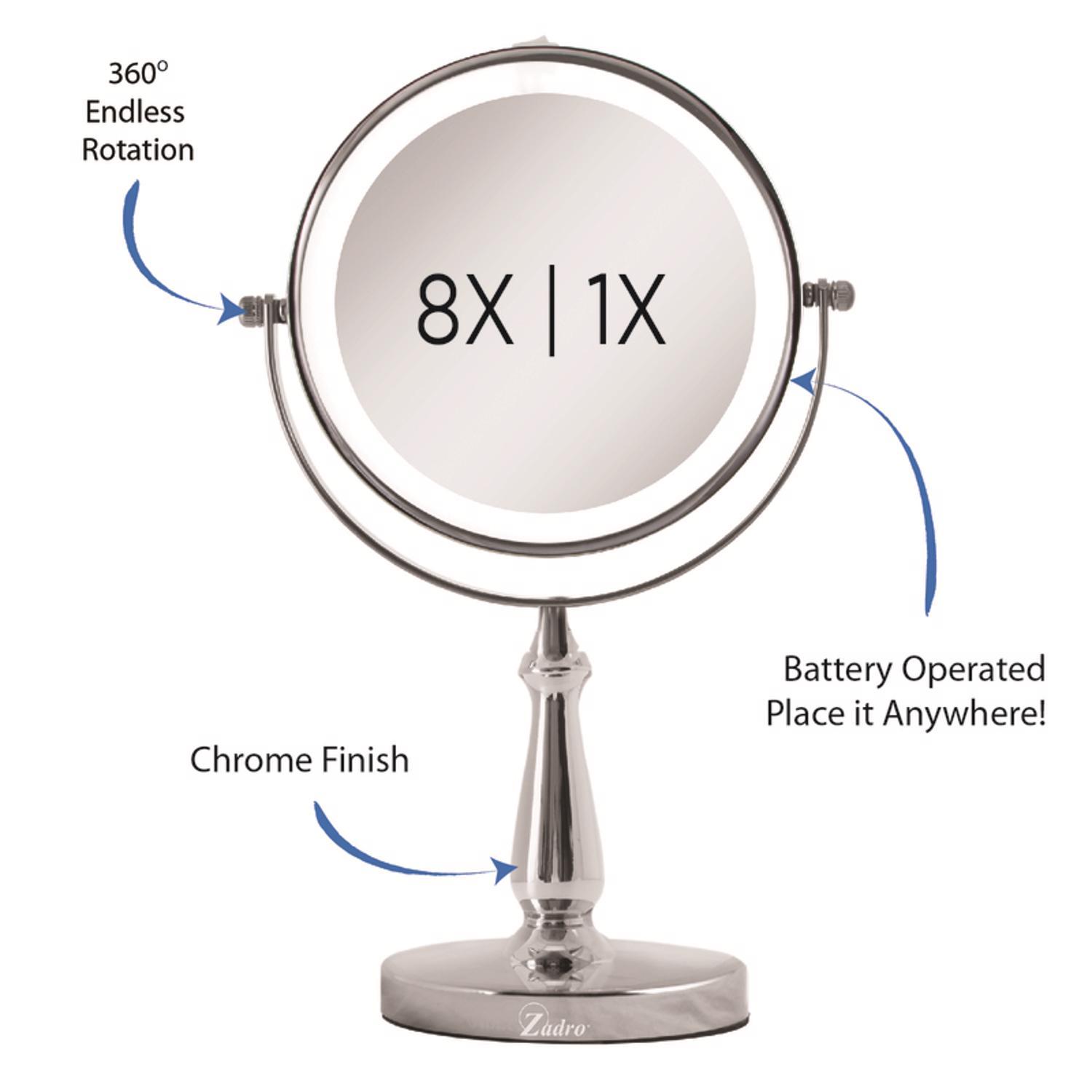 Zadro Next Generation 12.5 in. H X 7.75 in. W LED Vanity