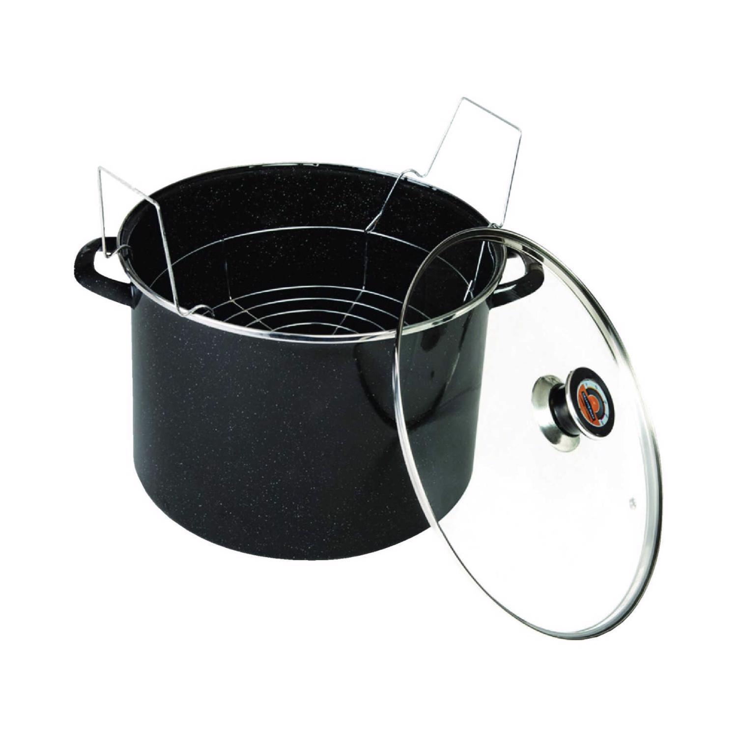 Granite Ware Steel Canner 21 qt Black Sansujyuku sansujyuku.com