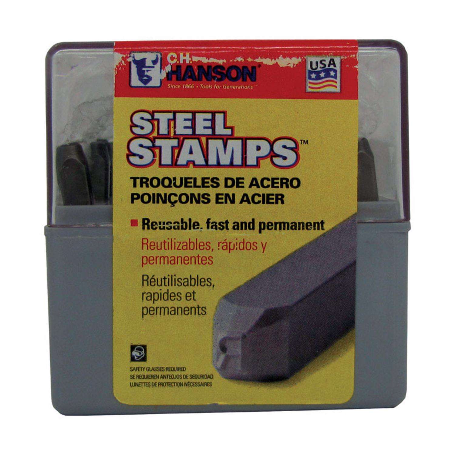 ATD Tools 27 pc. 1/4 Steel Letter Stamp Set
