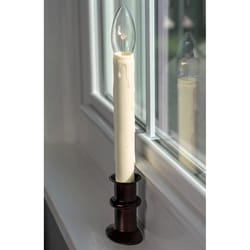 Celestial Lights Antique Bronze no scent Scent LED REMOTE Battery Operated Taper Window Candle