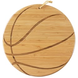 Totally Bamboo 12 in. L X 12 in. W X 1 in. Bamboo Basketball Serving & Cutting Board