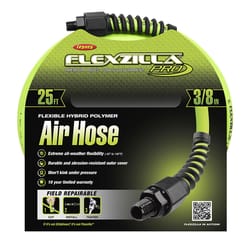 Rubber Air Hose, 3/8 inch x custom length, 1/4 in. MNPT Fittings