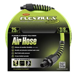 Flexzilla Pro 25 ft. L X 3/8 in. D Hybrid Polymer Air Hose 300 psi Zilla Green