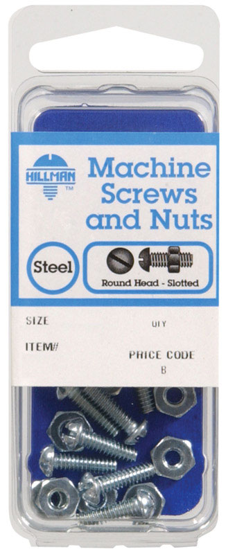 UPC 008236037654 product image for Hillman No. 8-32 in. x 2 in. L Slotted Round Head Zinc-Plated Steel Machine Scre | upcitemdb.com
