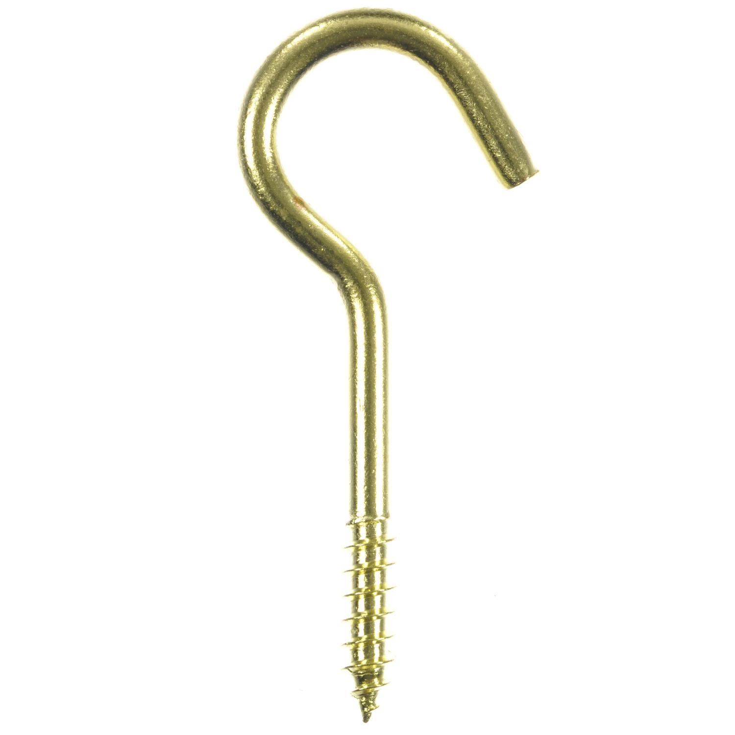 UPC 082901135289 product image for Ace Small Polished Brass Green Brass 1.6875 in. L Ceiling Hook 15 lb. 6 pk | upcitemdb.com