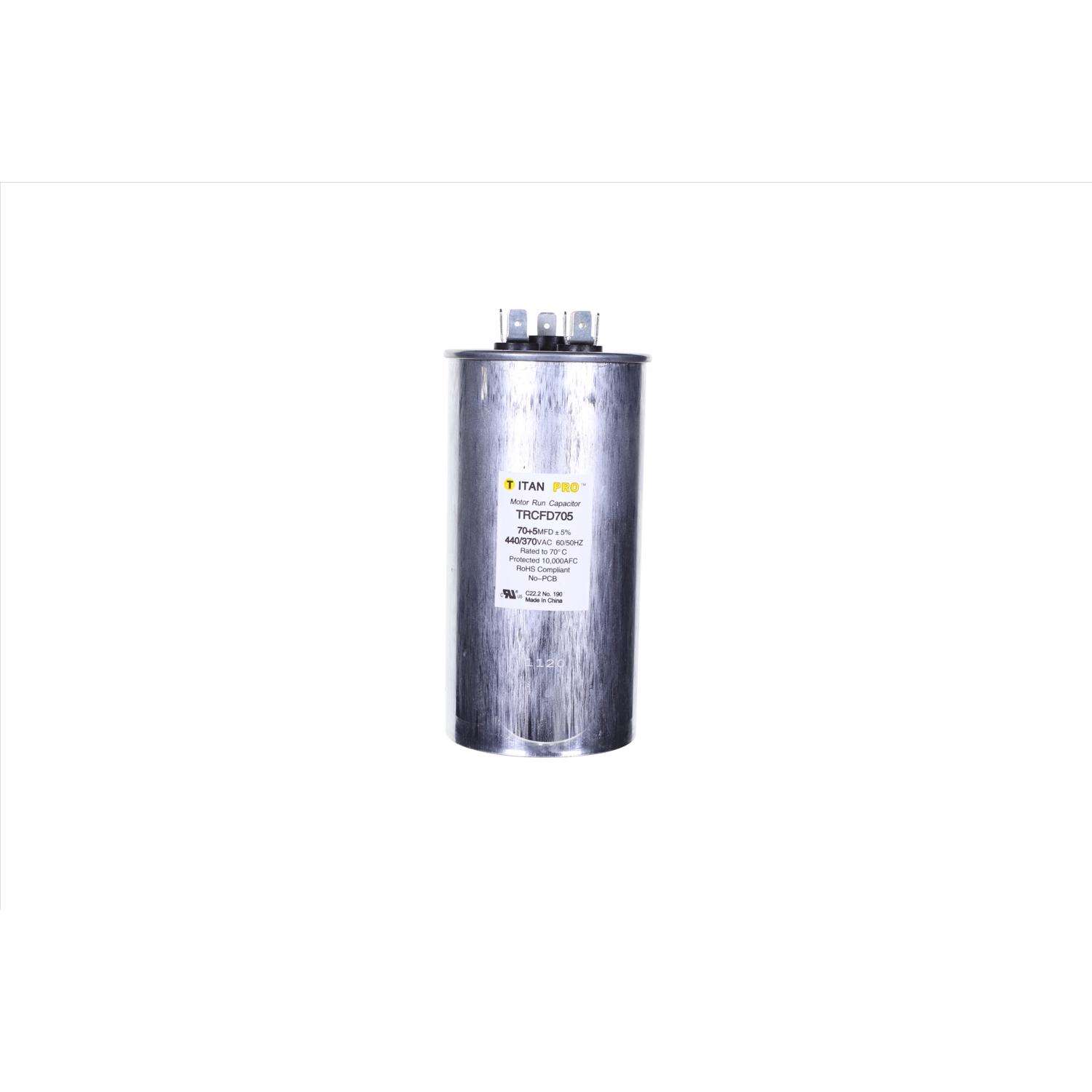 Titan Pro 70+5 MFD 440 V Round Run Capacitor Ace Hardware