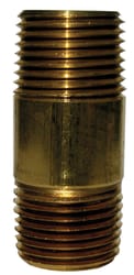 JMF Company 1/8 in. MPT Brass Nipple 4 in. L