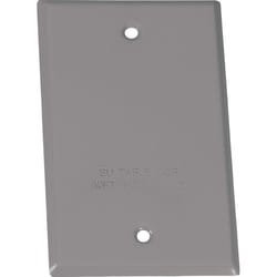 Sigma Engineered Solutions Rectangle Stamped Steel 1 gang 4.52 in. H X 2.77 in. W Flat Box Cover