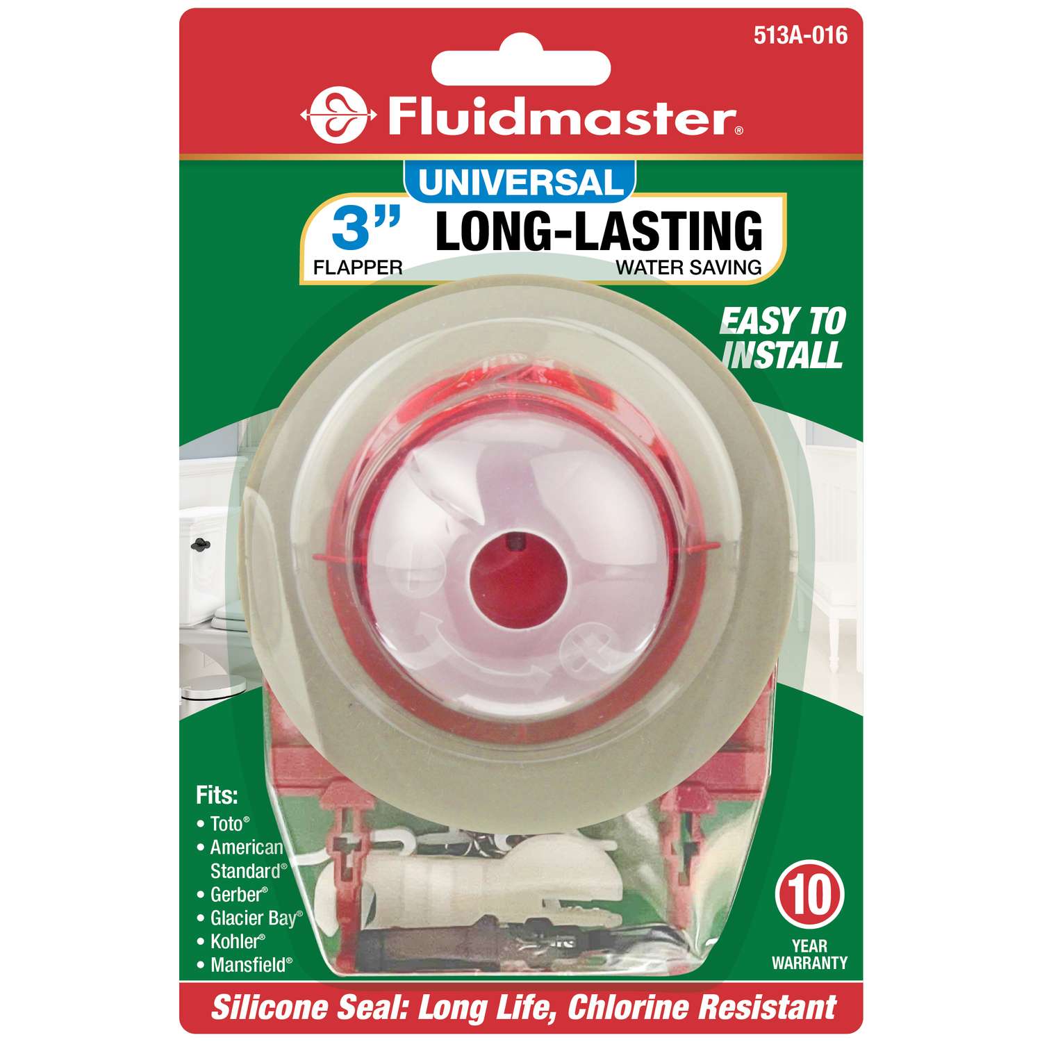 Fluidmaster Universal Toilet Flapper For Toto, American Standard