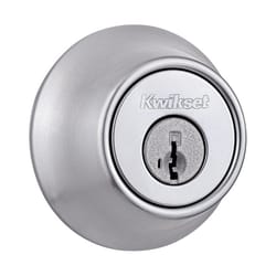 Kwikset Chrome Metal Deadbolt