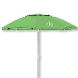 Caribbean Joe 84 in. Tiltable Green Beach Umbrella