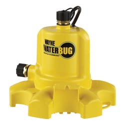 Wayne WaterBug 1/6 HP 1350 gph Thermoplastic Switchless Switch Bottom AC Utility Pump