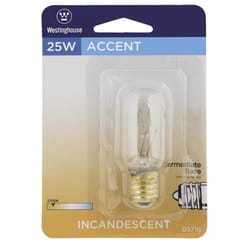 Westinghouse 25 W T8 Tubular Incandescent Bulb E17 (Intermediate) Warm White 1 pk