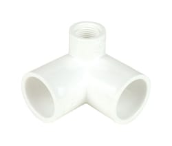Dura Schedule 40 1 in. Slip X 1 in. D Slip PVC 90 Degree Side Outlet Elbow