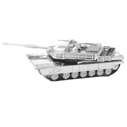 Fascinations Metal Earth M1 Abrams Tank 3D Model Kit Silver
