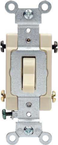 Leviton 15 amps Double Pole Toggle AC Quiet Switch Ivory 1 pk - Ace ...