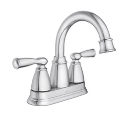 Moen Banbury Chrome Traditional Centerset Bathroom Sink Faucet 4 in.