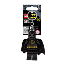 LEGO DC Plastic Black DC Batman Keychain w/LED Light