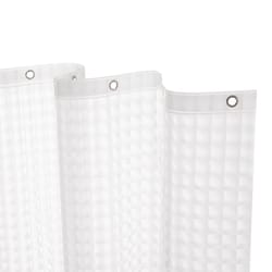 Kenney 72 in. H X 70 in. W Clear Embossed Shower Curtain Liner PEVA