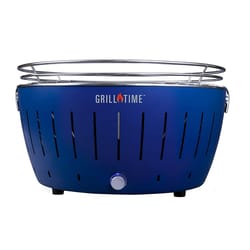 Grill Time 16 in. Tailgater GTX Charcoal Grill Blue