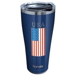 Tervis Patriotic 30 oz USA Flag Multicolored BPA Free Tumbler with Lid