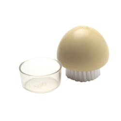 Joie Beige Plastic Mushroom Brush