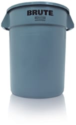 Rubbermaid Brute 32 gal Gray Plastic Garbage Can