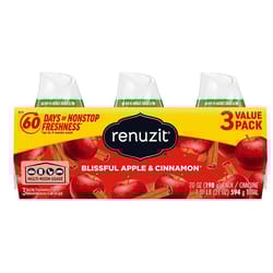 Renuzit Blissful Apple & Cinnamon Scent Air Freshener 21 oz Gel 3 pk
