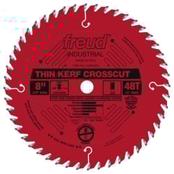 Freud 8 in. D X 5/8 in. Fine Finish Crosscut TiCo Hi-Density Carbide Table Saw Blade 48 teeth 1 pk