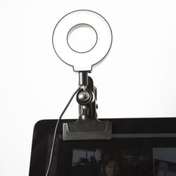 Kikkerland Black/White Selfie Light LED Ring Light For All Mobile Devices