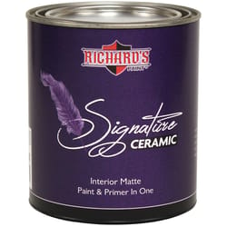 Richard's Paint Signature Matte White Base Paint and Primer Interior 1 qt