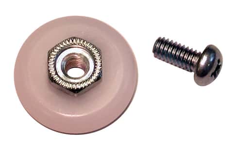 Barton Kramer 7/8 in. D X 1/4 in. L Nylon Roller Assembly 2 pk Barton Kramer 7/8 in. D X 1/4 in. L Nylon Roller Assembly 2 pk